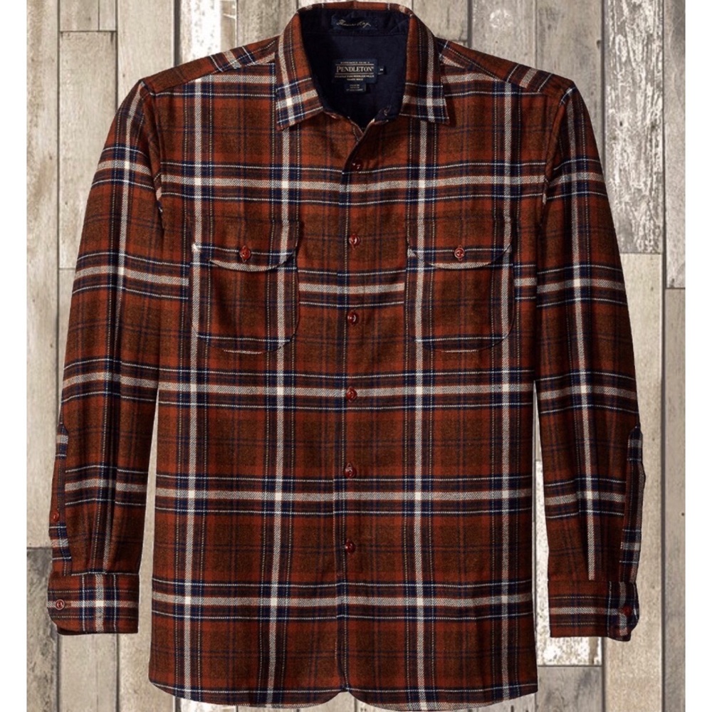 Pendleton Mens Virgin Wool Signature Buckley Shirt